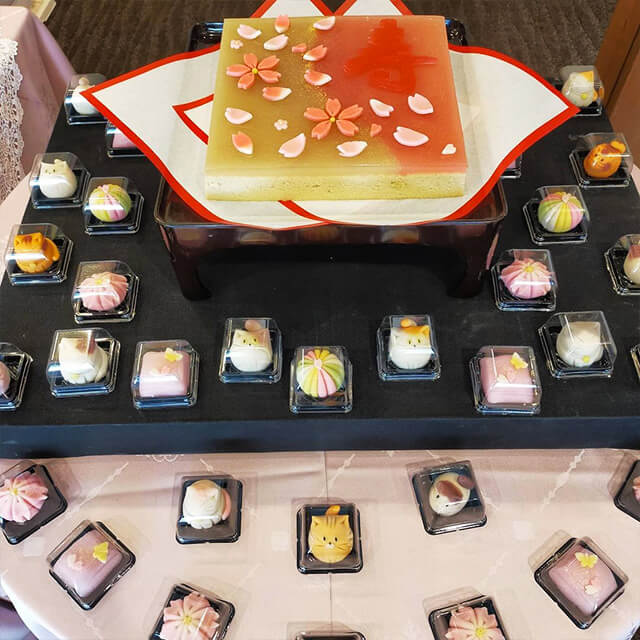 特注品(要予約）　ご婚礼・ウエディング用和菓子　「桜尽くし」の画像